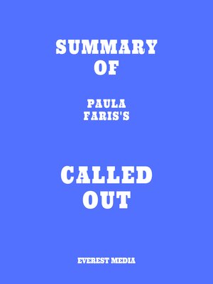 cover image of Summary of Paula Faris's Called Out